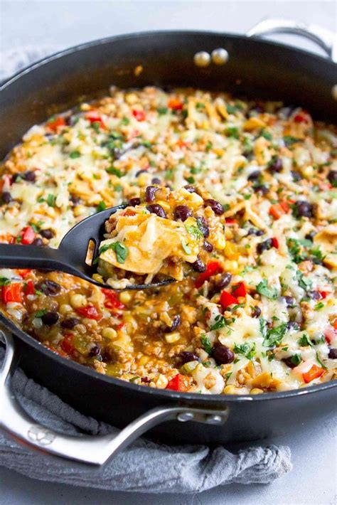Ground Turkey Enchilada Skillet Meal Recipe Ground turkey