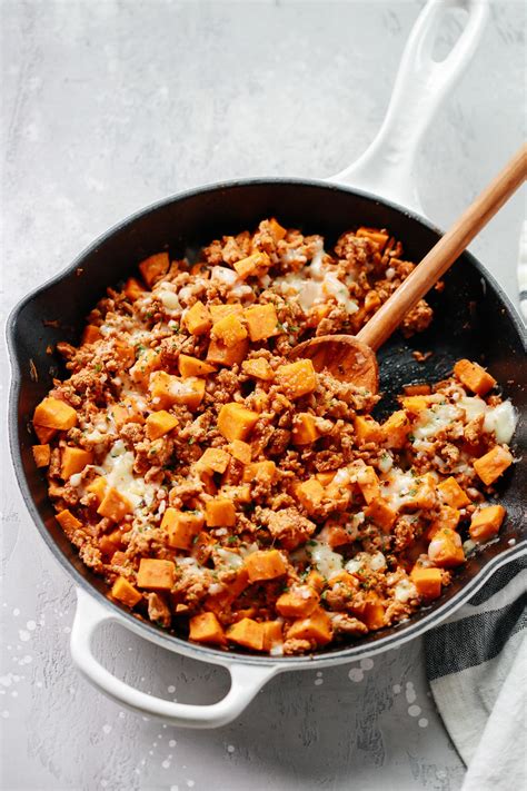 Simple Ground Turkey Skillet Dinner Recipe Stuffed peppers, Skillet
