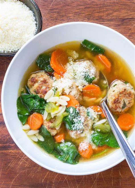 Turkey Meatball Soup with Spinach and Farro WilliamsSonoma Taste