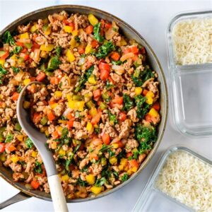 Easy Ground Turkey Meal Prep Bowls 4 Ways Smile Sandwich