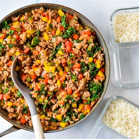 Easy Ground Turkey Meal Prep Bowls 4 Ways Smile Sandwich