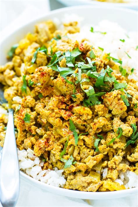 Curry ground turkey with rice and peas Recipe Rice and peas, Ground