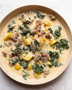 Ground Turkey Rice Soup with Kale